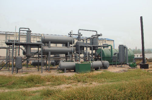 10t low price waste plastic to oil plant