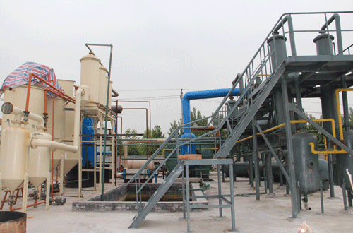 Small capacity waste oil distillation machine