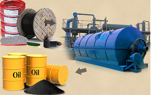  High recycling rate waste rubber disposal machine