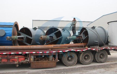 Waste oil distillation machine transport to Pakistan