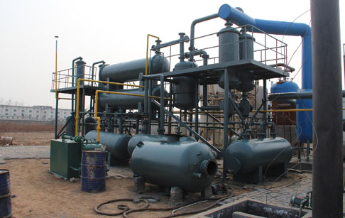 Vacuum distillation of crude oil plant