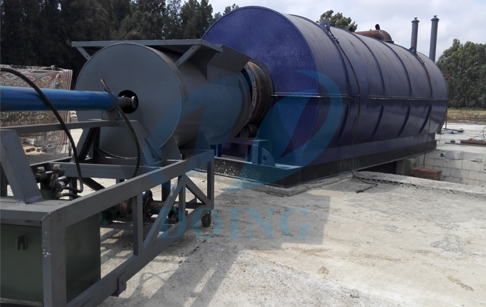 Lebanon customer installing 10T capacity waste tire pyrolysis plant
