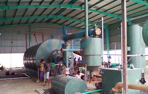 Waste tyre to fuel oil pyrolysis plant project Bangladesh