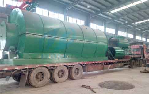 Waste tyre to fuel oil yrolysis plant and waste oil distillation plant will delivery to Chile