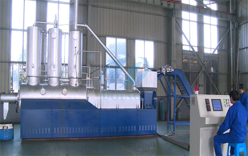 Waste plastic to diesel and gasoline process plant