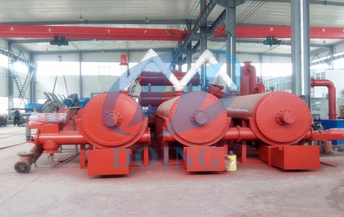 What is the working process of continuous tire pyrolysis plant?