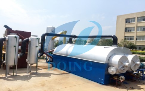 Waste tire pyrolysis continuous machine for sale