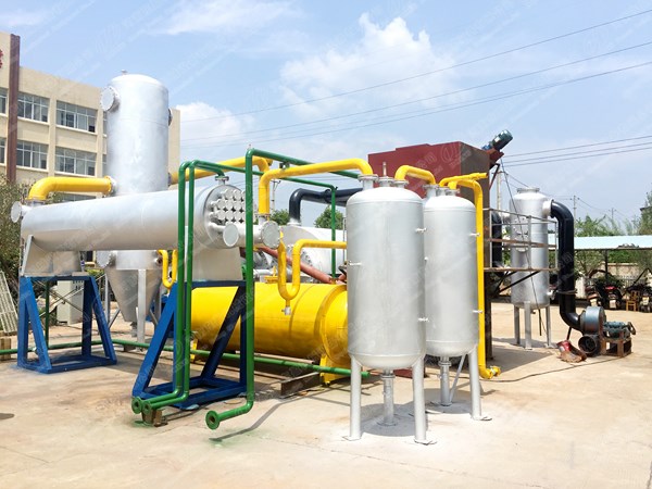 continuous waste plastic pyrolysis plant 