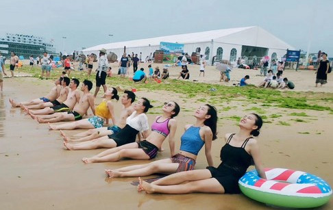 staff tourism of doing company to rizhao, shandong
