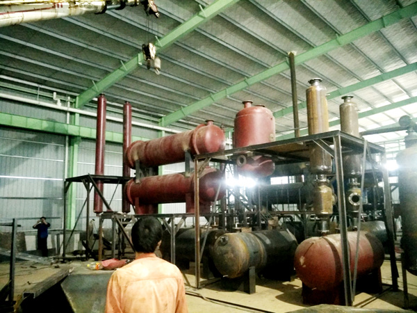 6 sets 12t/d used tyre pyrolysis plants successfully installed in hunan
