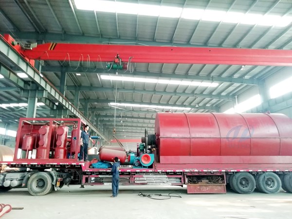 waste plastic pyrolysis plant and waste oil refining plant delivered to columbia