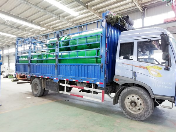 congratulations on the delivery of waste tyre to oil pyrolysis plant to india