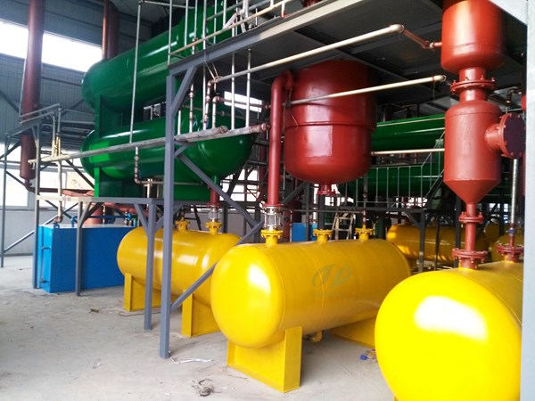 4 sets tyre pyrolysis plants for sale successfully installed in hubei china