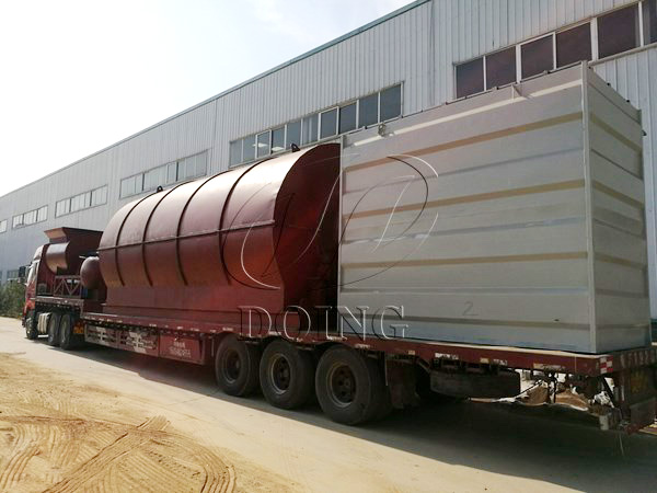 continuous waste tyre pyrolysis plant
