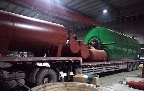 Small waste tire pyrolysis plant delivery to Burkina Faso
