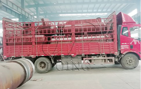 One set 12T/D waste tyre to oil recycle plant delivered to Shandong, China