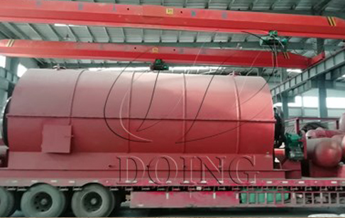 12T/D used tyre pyrolysis plant delivered to India