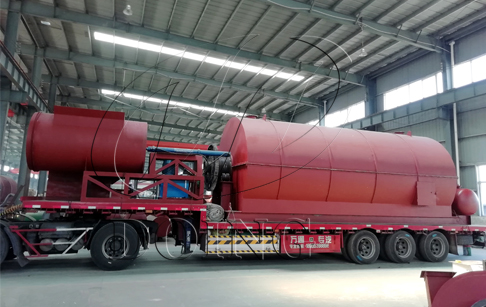 2 sets 10T/D waste tyre recycling pyrolysis plants for Inner Mongolia's customer successfully delivered