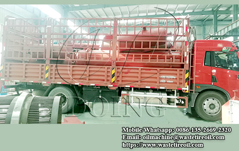 One set 10T/day waste tyre pyrolysis plant delivered to Sichuan, China