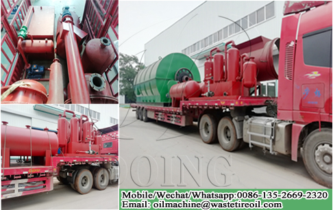 12T/day waste tyre pyrolysis machine be delivered to Jiangxi, China