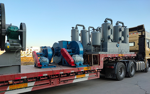 12 sets of 12TPD waste tyre pyrolysis plant were delivered to Germany