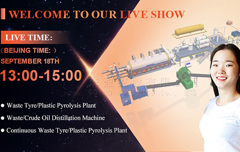 Live playback of continuous pyrolysis plant manufacturing workshop  