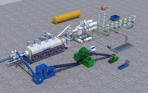 How does continuous pyrolysis plant works?