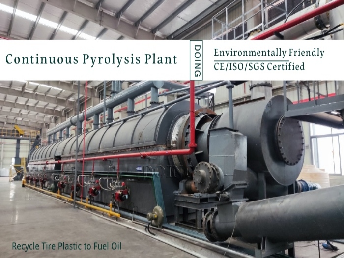 continuous rubber tyre pyrolysis plant
