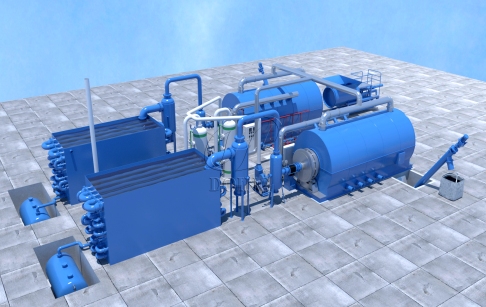 The Brazilian customer purchased three sets of 15TPD waste tire pyrolysis plants