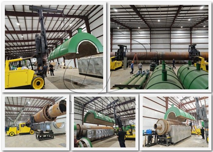 Installation pictures of continuous pyrolysis machine in America