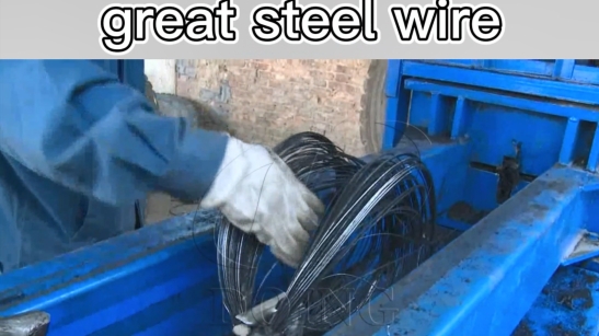 The steel wire pulling machine was working