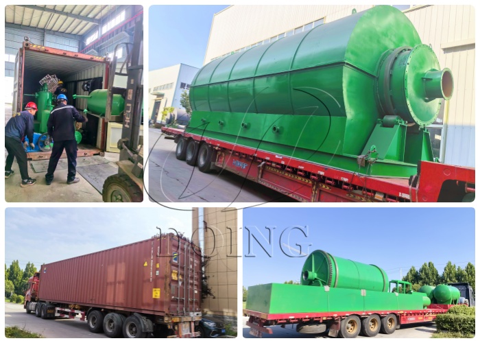 Brazil tire waste pyrolysis unit