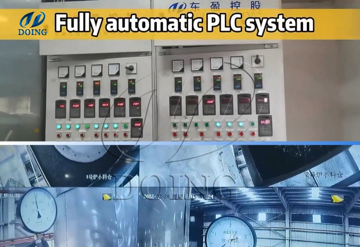 PLC control system for DOING pyrolysis machine