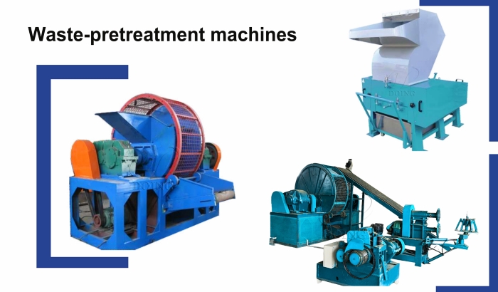 waste tire plastic shredding machine