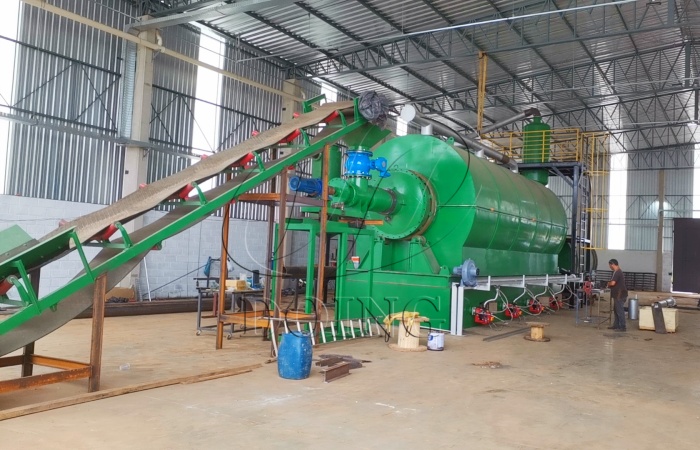 Installation site of semi-continuous pyrolysis plant in Brazil