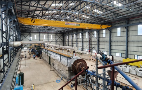 India 50TPD Fully continuous rubber pyrolysis machine installed India 50TPD Fully continuous rubber pyrolysis machine installed