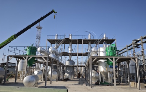 DOING 30TPD Mazut Oil Distillation Plant Successfully Installed in Kazakhstan