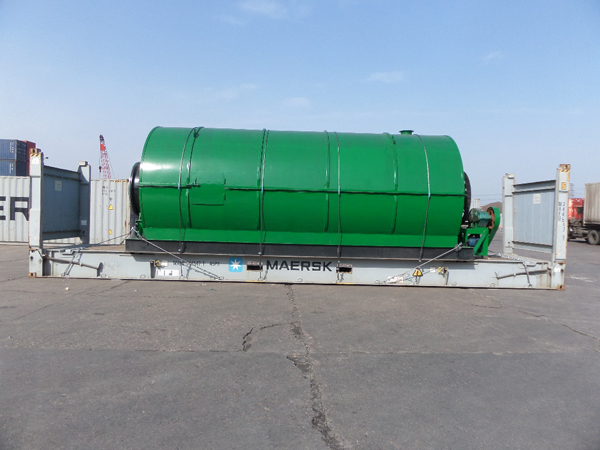 One set waste tyre pyrolysis machine ship to Panama