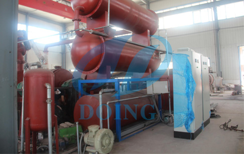 Waste tyre continuious pyrolysis production line 