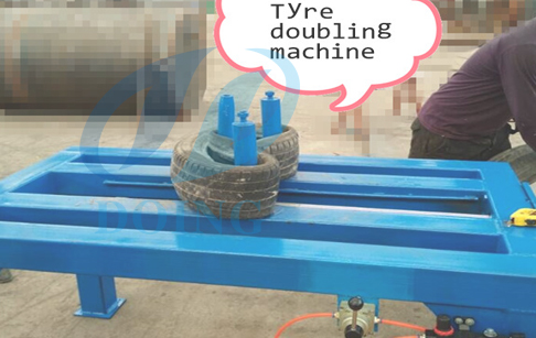 waste tire doubling machine