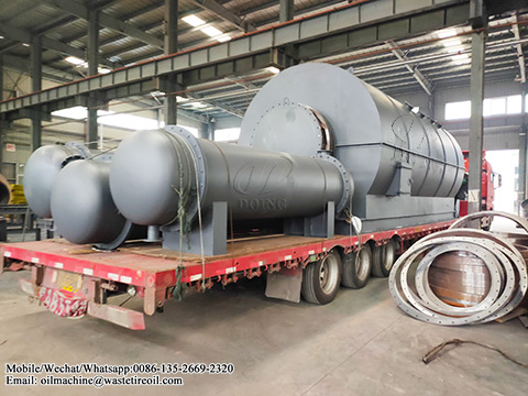 50T/D continuous waste tyre pyrolysis plant was delivered to Yunnan, China